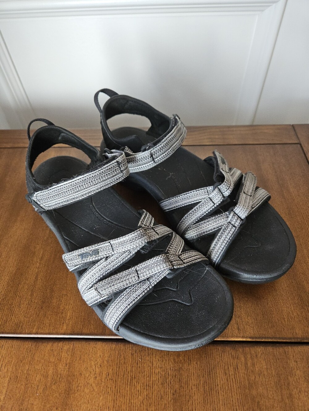 Sporty Black and Grey Teva Sandals